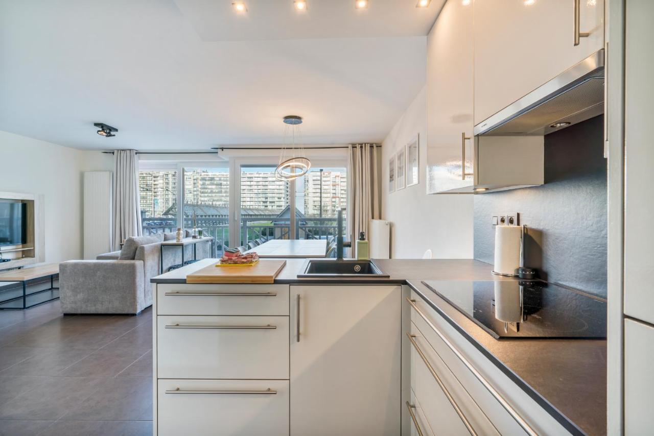 Modern App 6P Met Topligging - Aan Strand & Haven Blankenberge Esterno foto